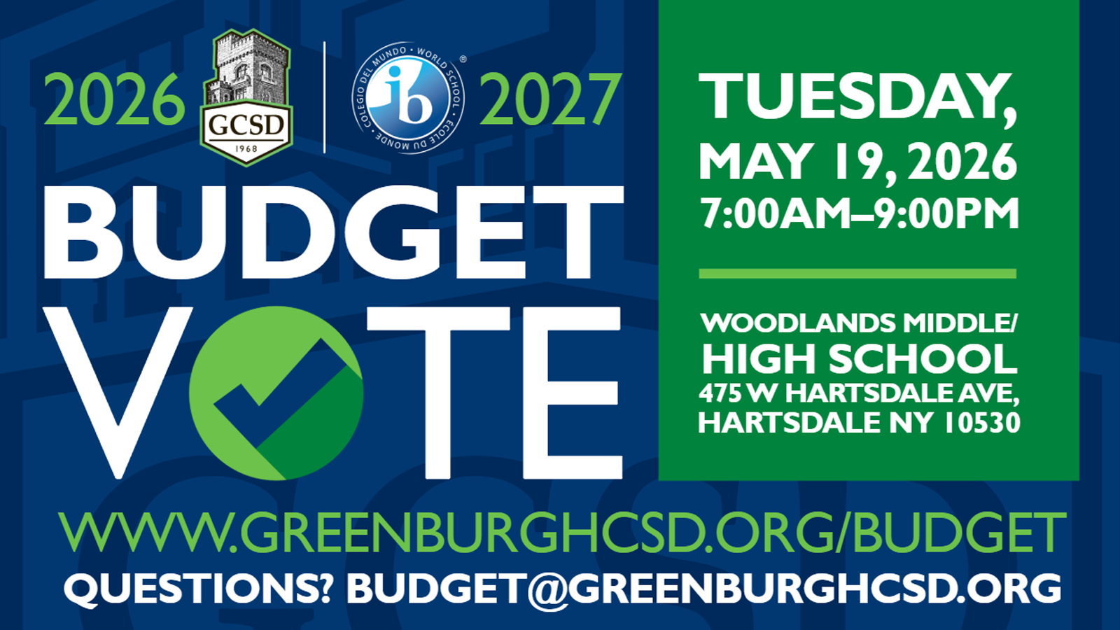 2026-2027 Budget Vote in English