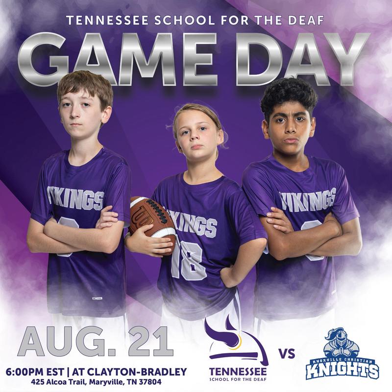 The Middle School Flag Football season kicks off on Wednesday, August 21st as our team heads to Knoxville Christian for their first matchup of the year! Kickoff is at 6:30 PM EST.