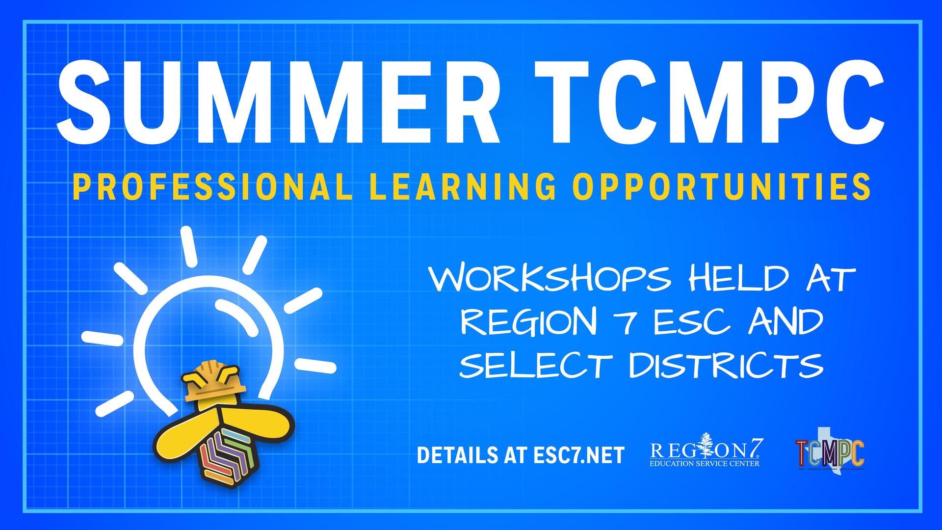 Summer TCMPC Professional Learning Opportunities graphic.