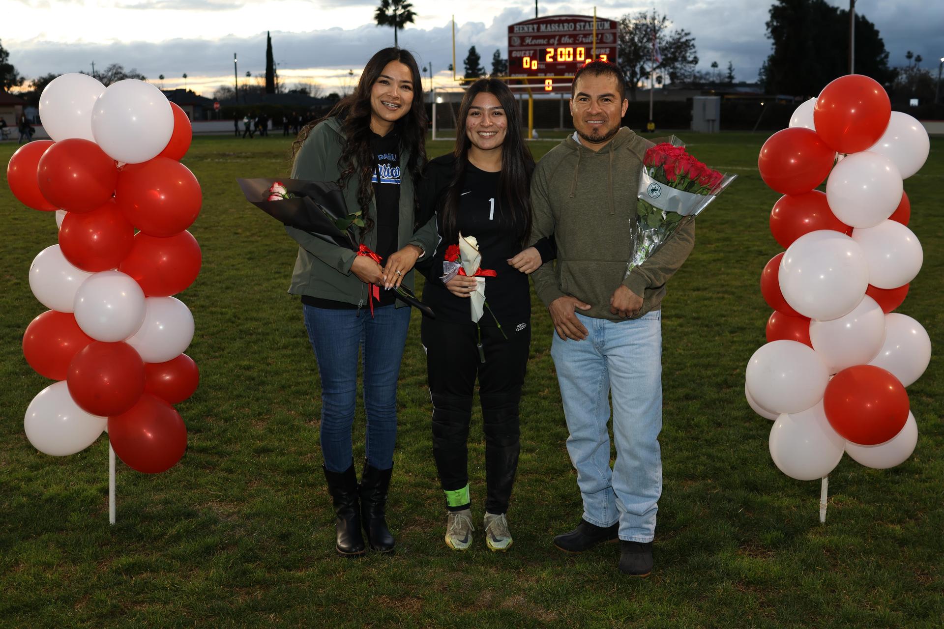 seniors posing with their escorts
