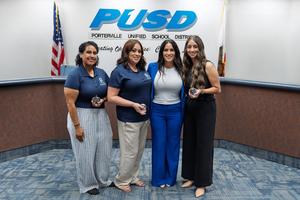 Early Education Employees Accepting their recognition