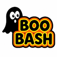 boo bash + little ghost illustration