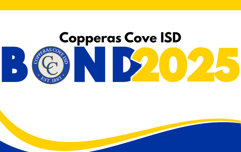 Graphic with Copperas Cove ISD Bond 2025 logo