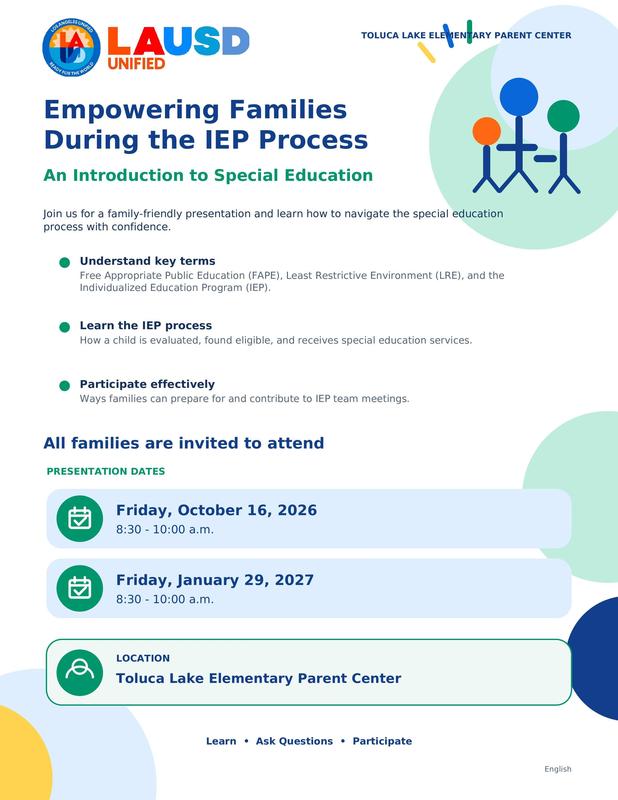 Special Education Workshop-English