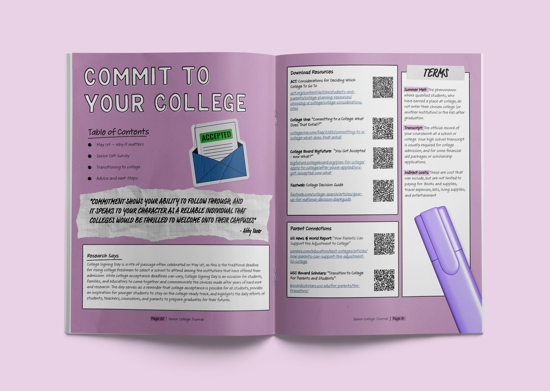 Senior College Journal – A-G Intervention and Support – A-G ...