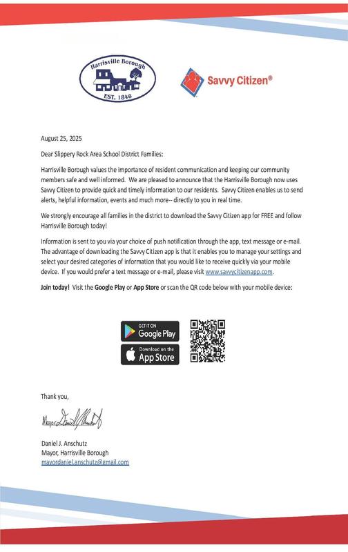 Information system to residents of Harrisville