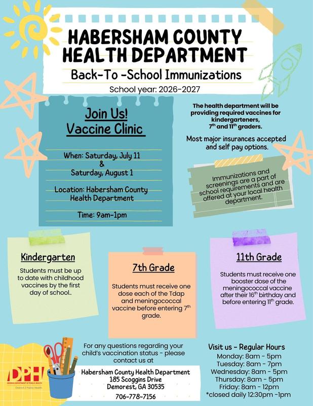 Saturday Immunization Clinics