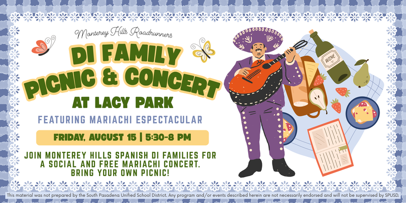 MHS Dual Immersion Families: Picnic & Concert - Fri. Aug. 15