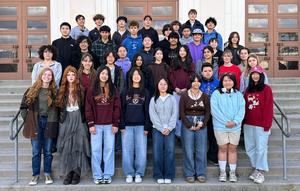 SPHS students celebrate earning Scholastic Awards in art, writing, and photography. (Photo Courtesy of South Pasadena Unified School District)
