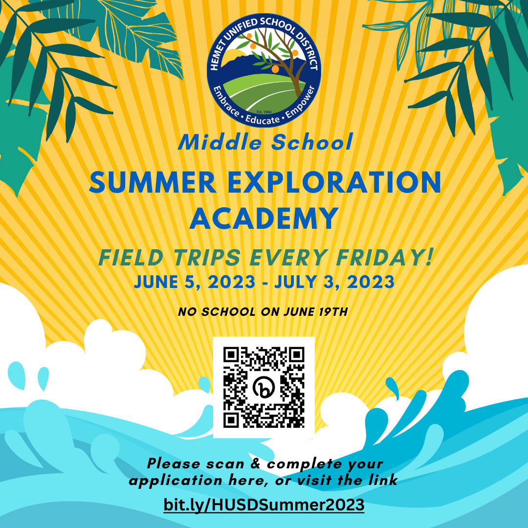 Attention Middle School Families HUSD Is Hosting A Middle School 