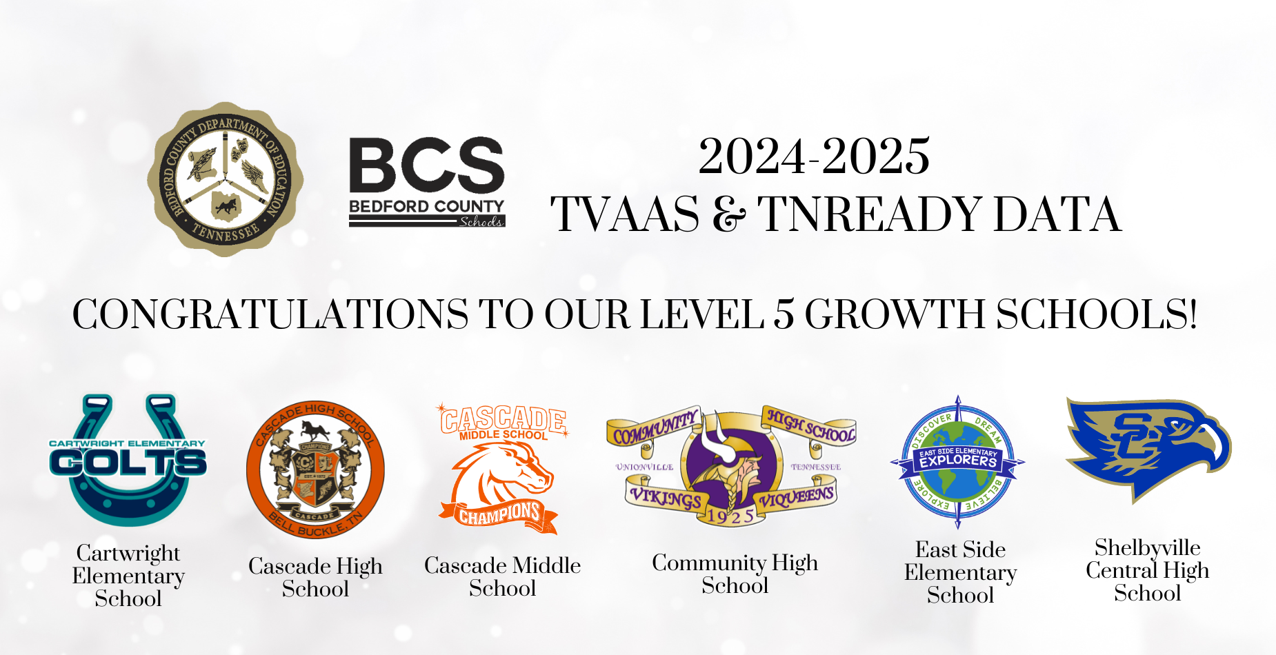 Level 5 TVAAS & TNREADY Schools