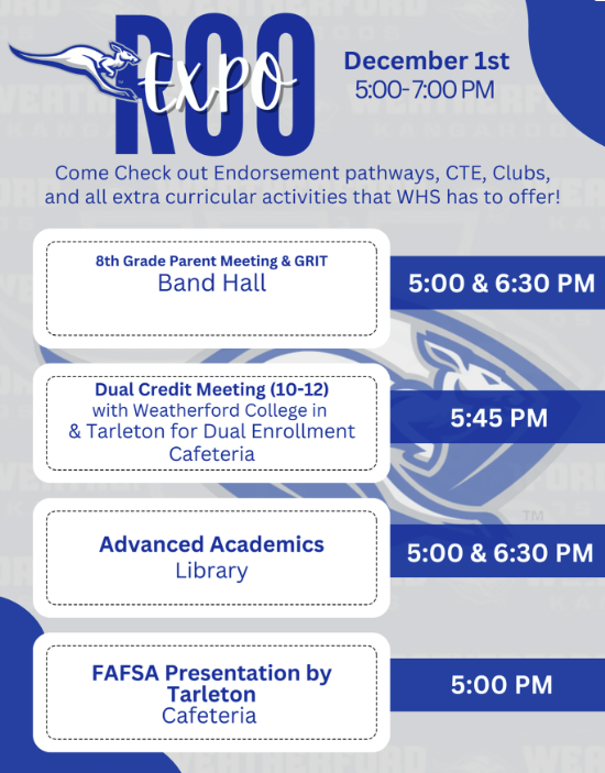 Roo Expo for 8th Graders @ WHS