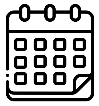 Blank calendar icon