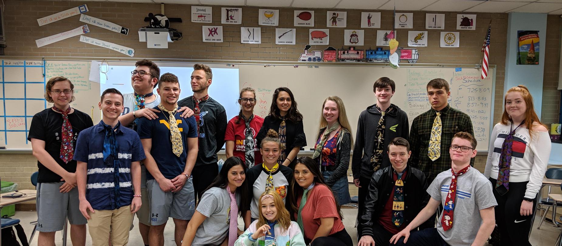 High School Students in German Class