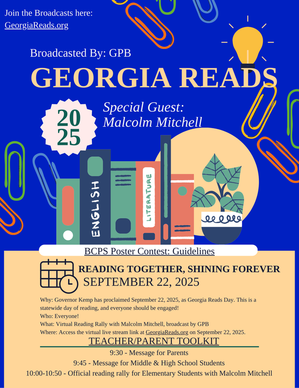 georgia reads day flyer with schedule