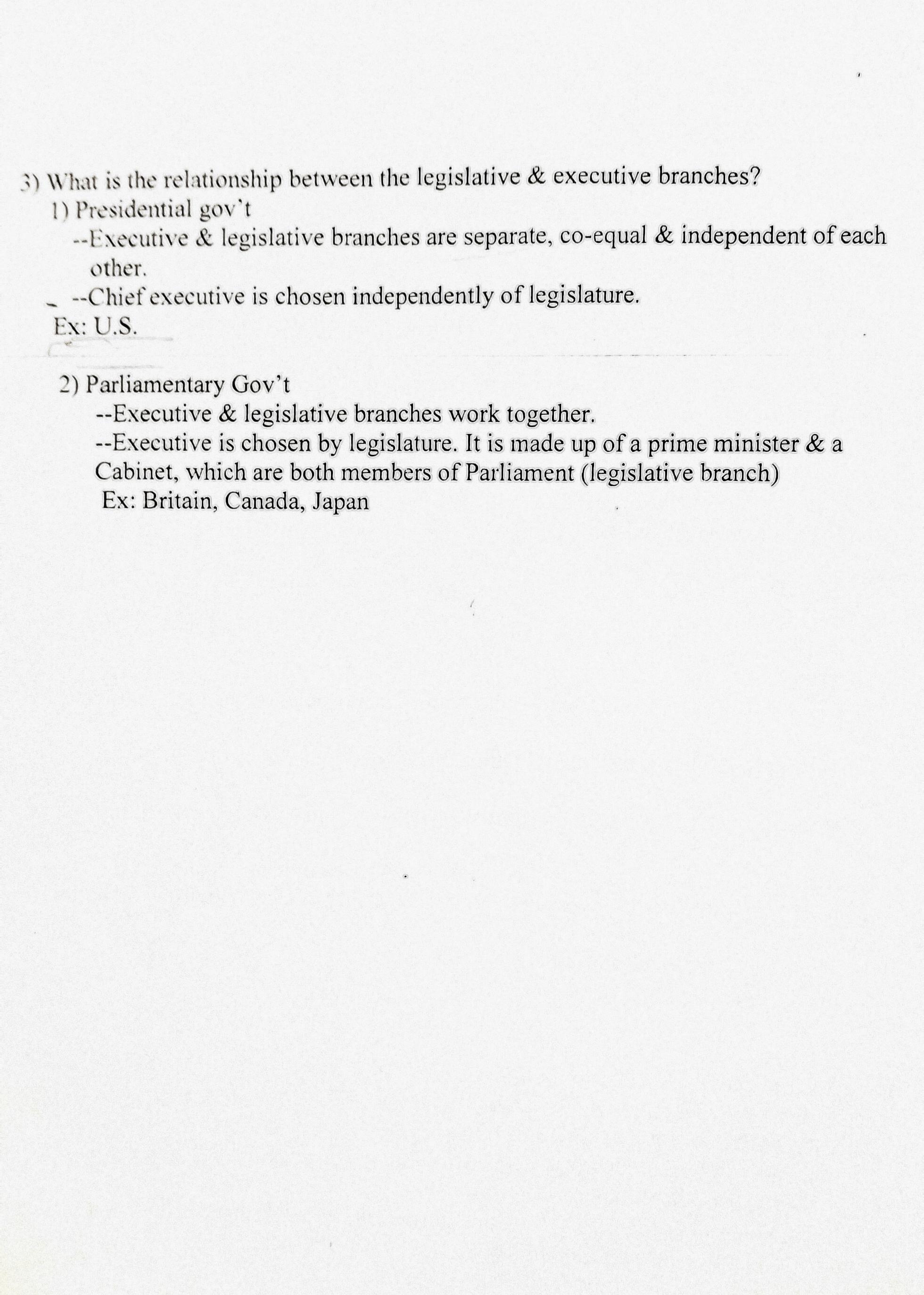 Government Handouts – Ms. Kim Martin – Tellico Plains High School