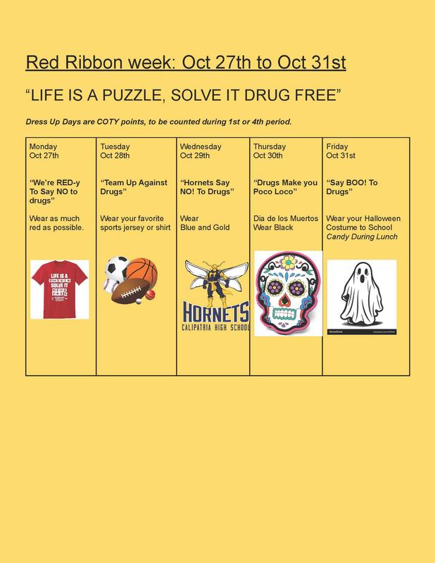 Red Ribbon Week - October 27-31, 2025