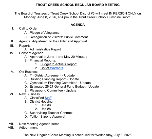 Board Meeting Featured Photo