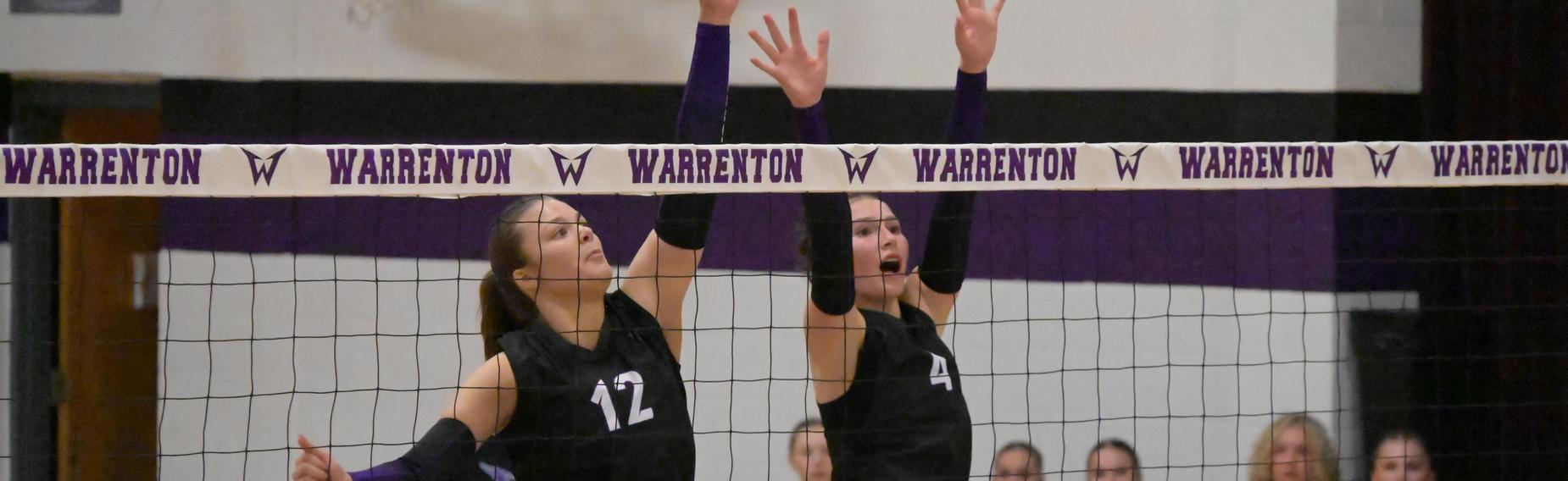 Volleyball Players blocking