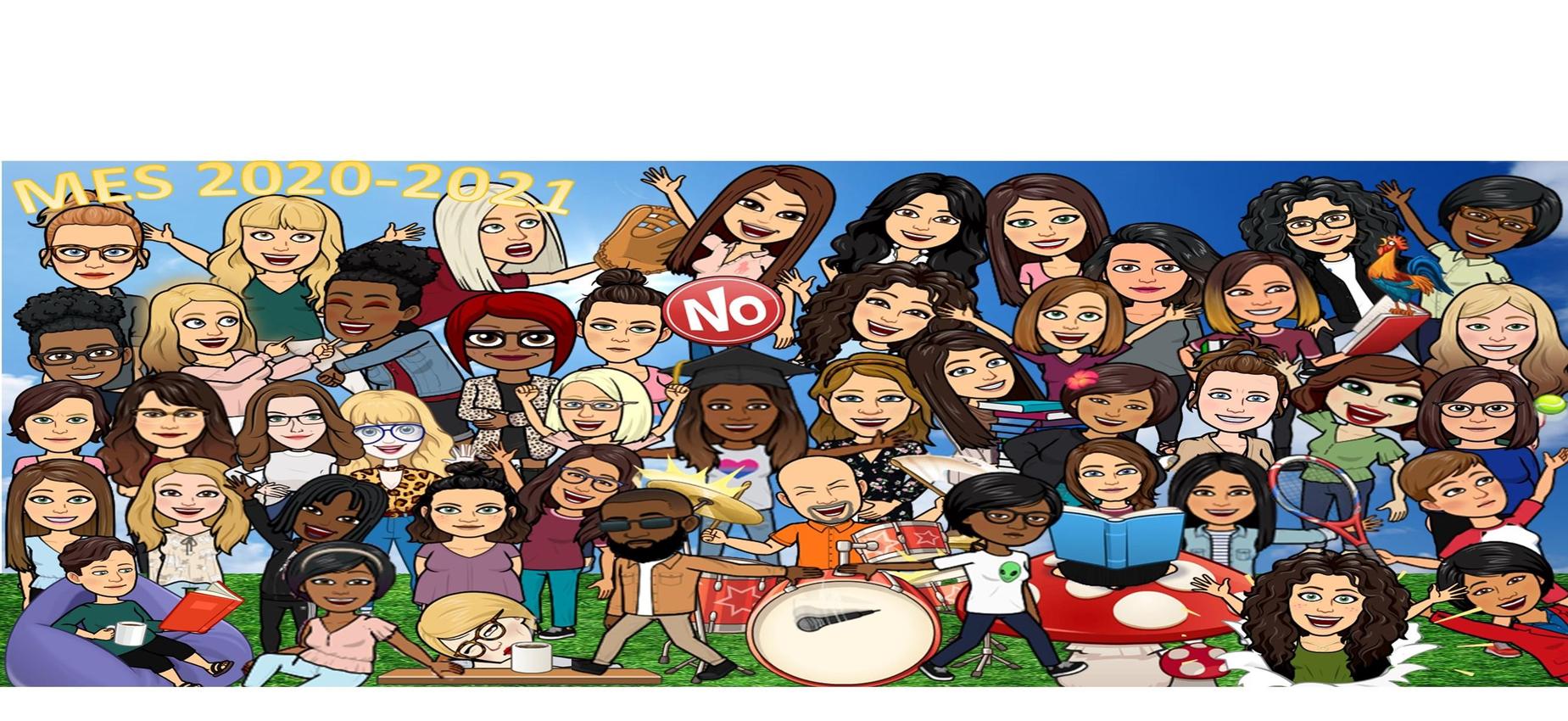 MES 20-21 Group Bitmoji Photo