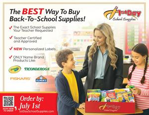 Elementry School Supplies flyer