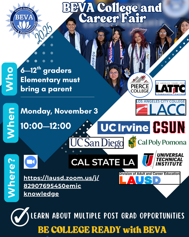 COLLEGE FAIR 2025 FLYER