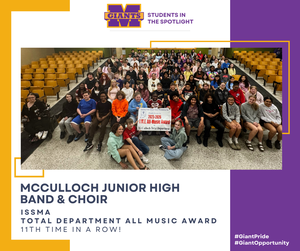 promo graphic - MJH ISSMA Total Department All Music Award 2026