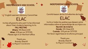 ELAC meeting