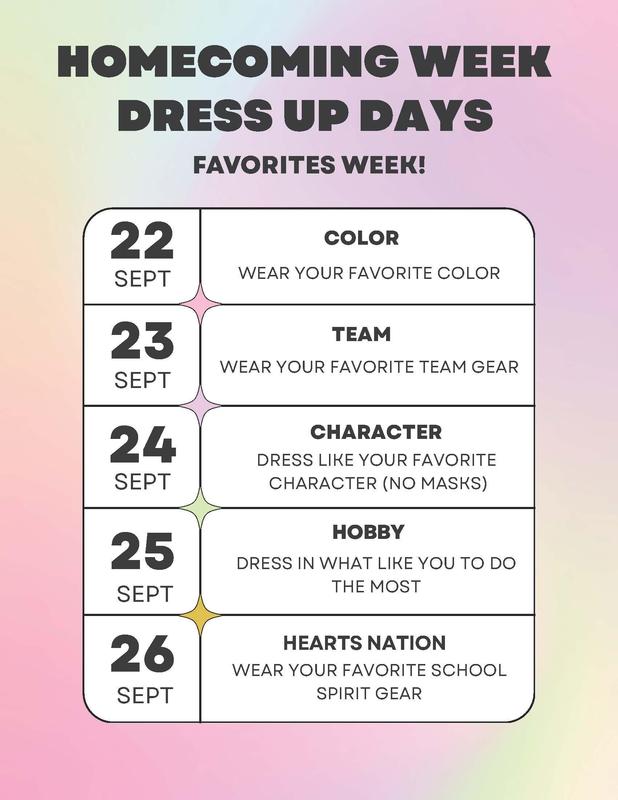 Homecoming Dress Up Days