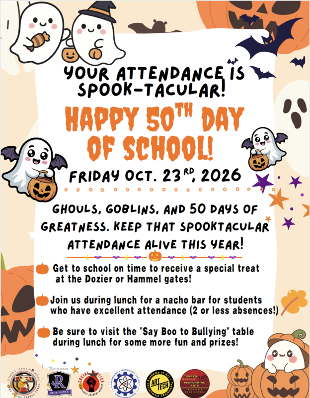 Join us this Friday to celebrate our 50th Day of School! Featured Photo