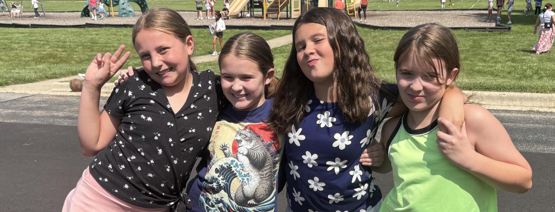 Intermediate School students at recess