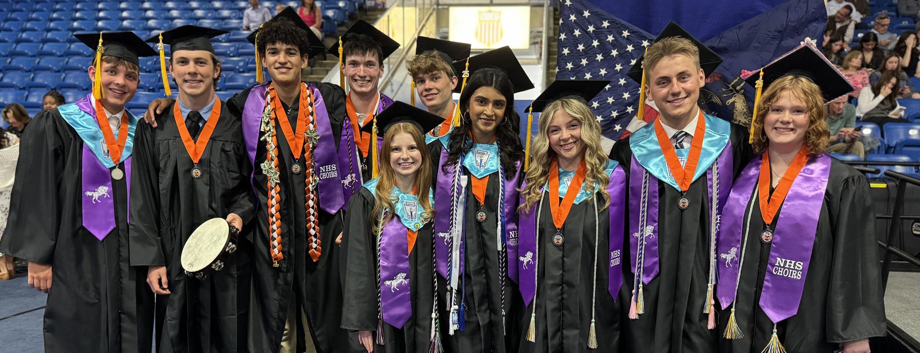 Picture of group of students at graduation