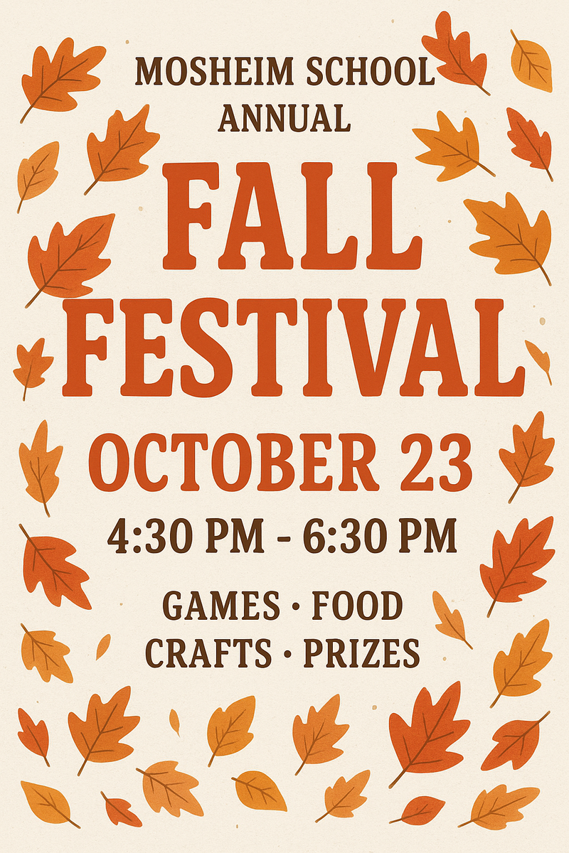 Fall Festival October 23rd