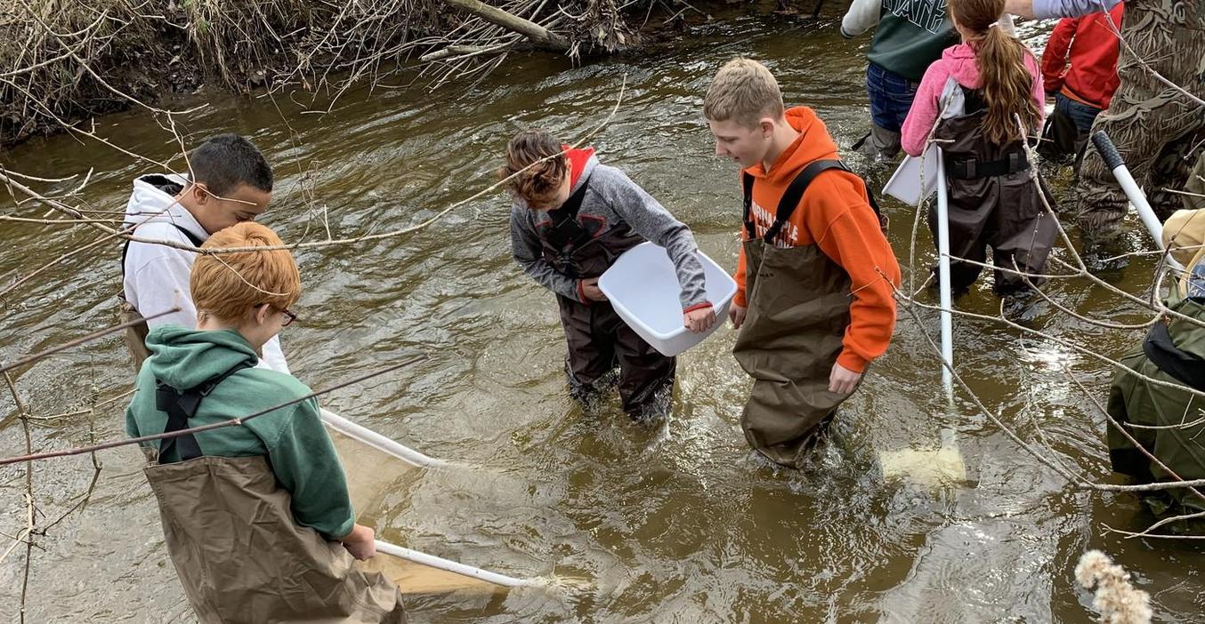 TKMS students dive into a special science project to learn about water quality.