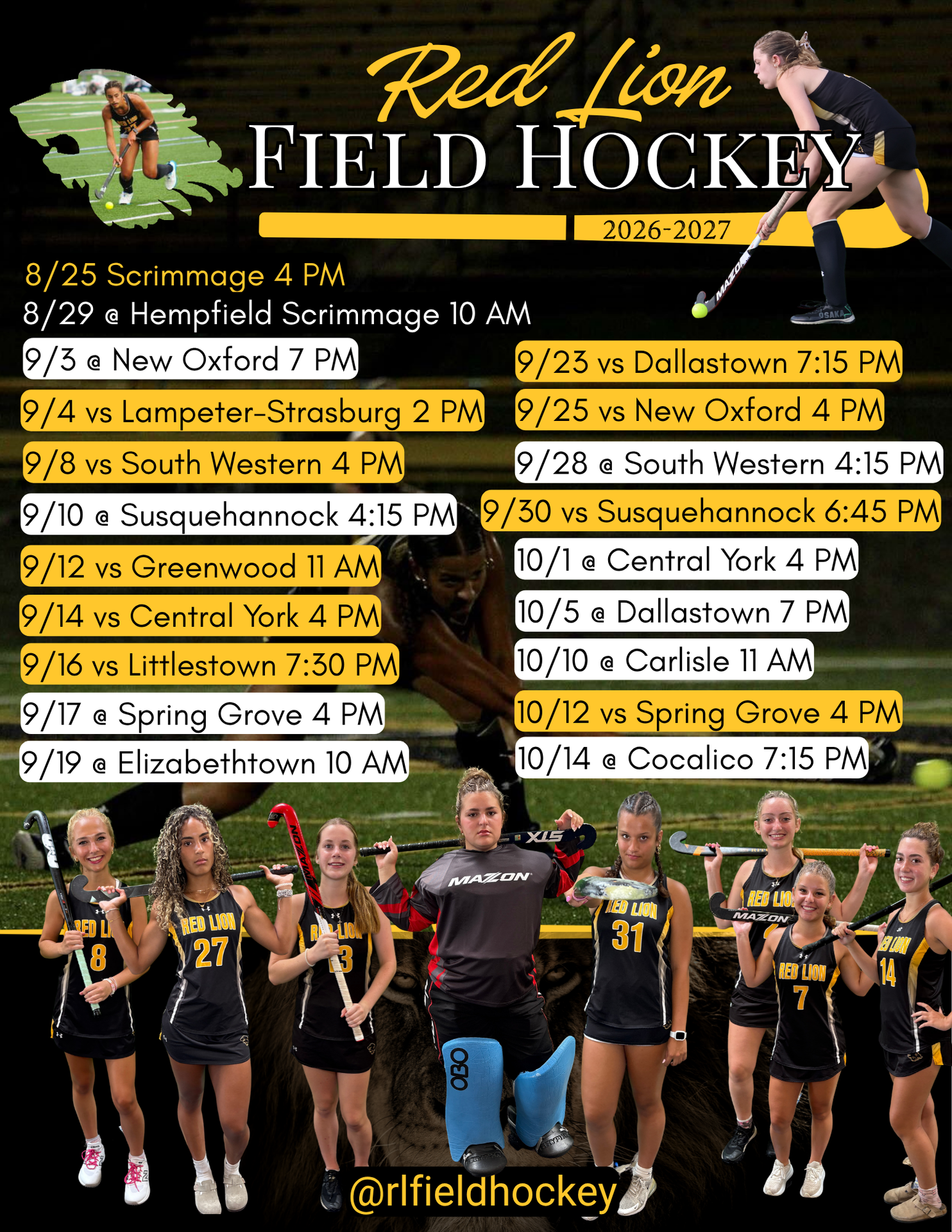 FH Schedule Graphic