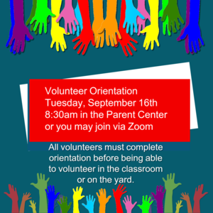 Parent Volunteer Orientation