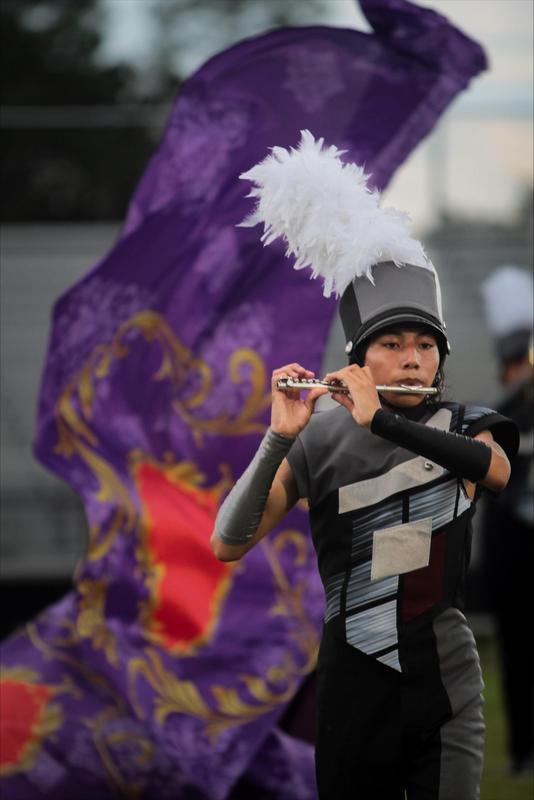 marching flute player