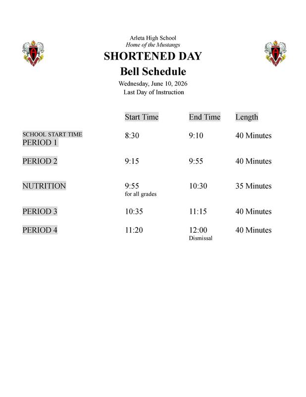 bell schedule