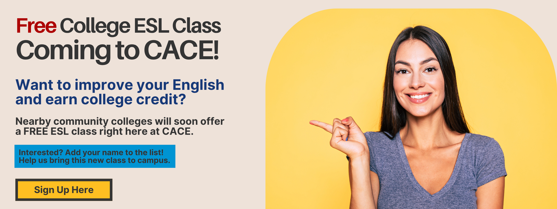 ESL College credit interest form