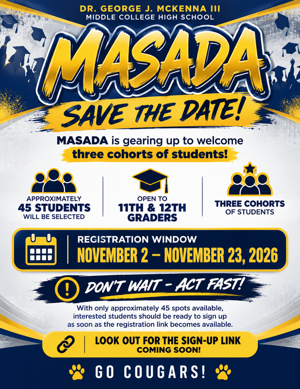 MASADA Program – Registration Opening Soon! Featured Photo