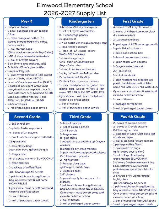 supply list