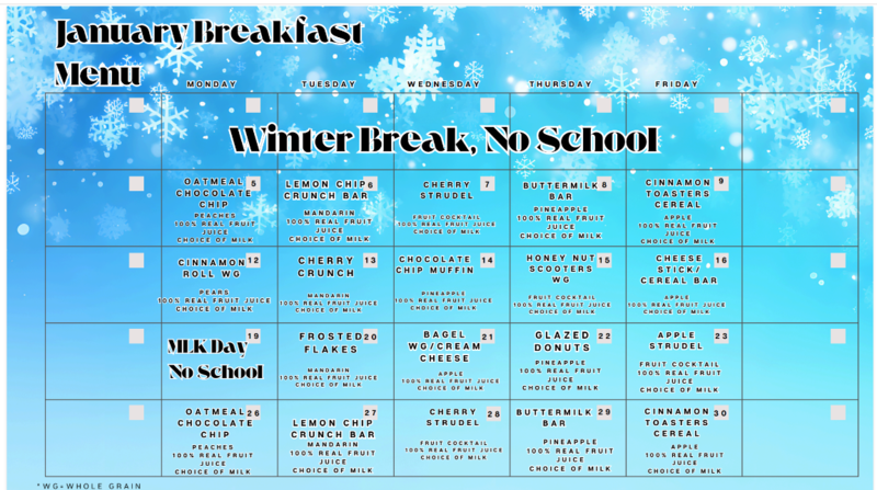 January Menus Featured Photo