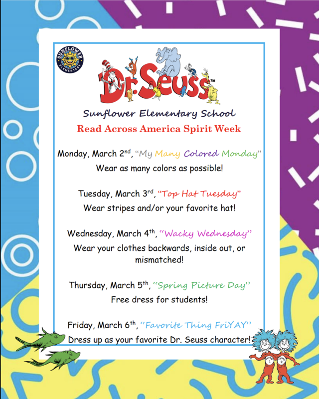 DR. SEUSS READ ACROSS AMERICA SPIRIT WEEK! Featured Photo