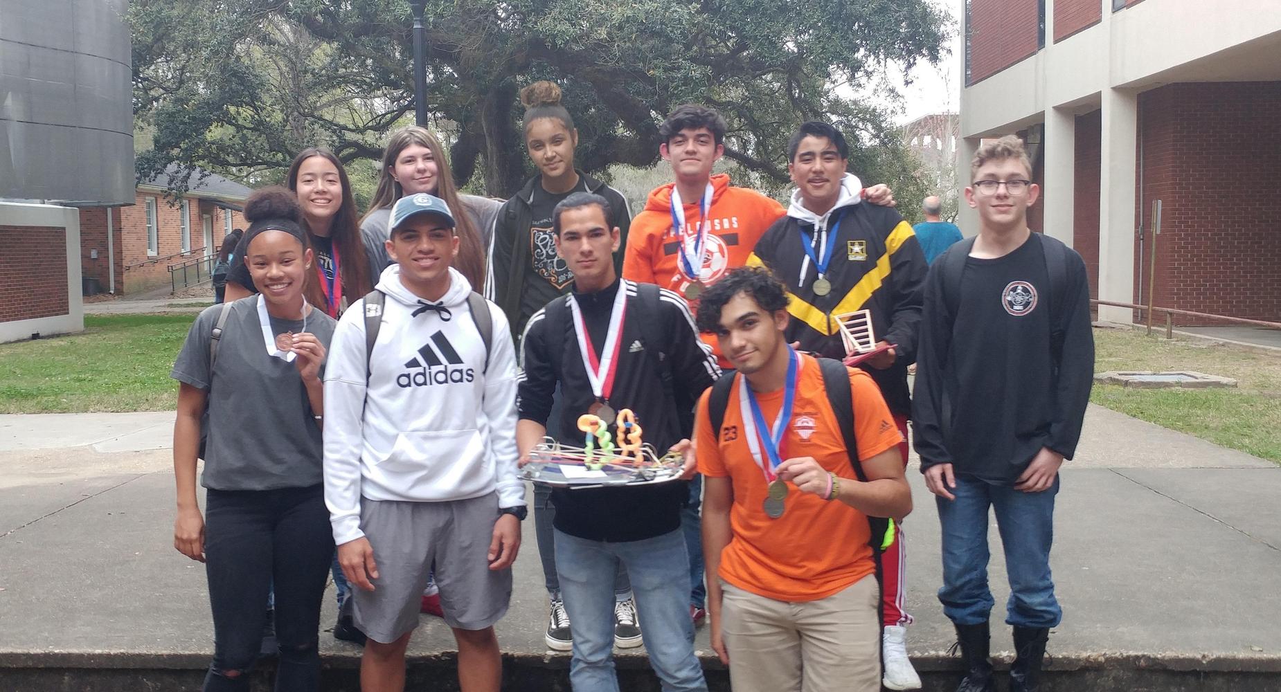 Opelousas High School's Science Olympiad Team earned fourth place at the Louisiana Region II competition held at the University of Louisiana-Lafayette on Saturday, March 9 and qualified for the state competition to be held at Southeastern Louisiana University on April 13.