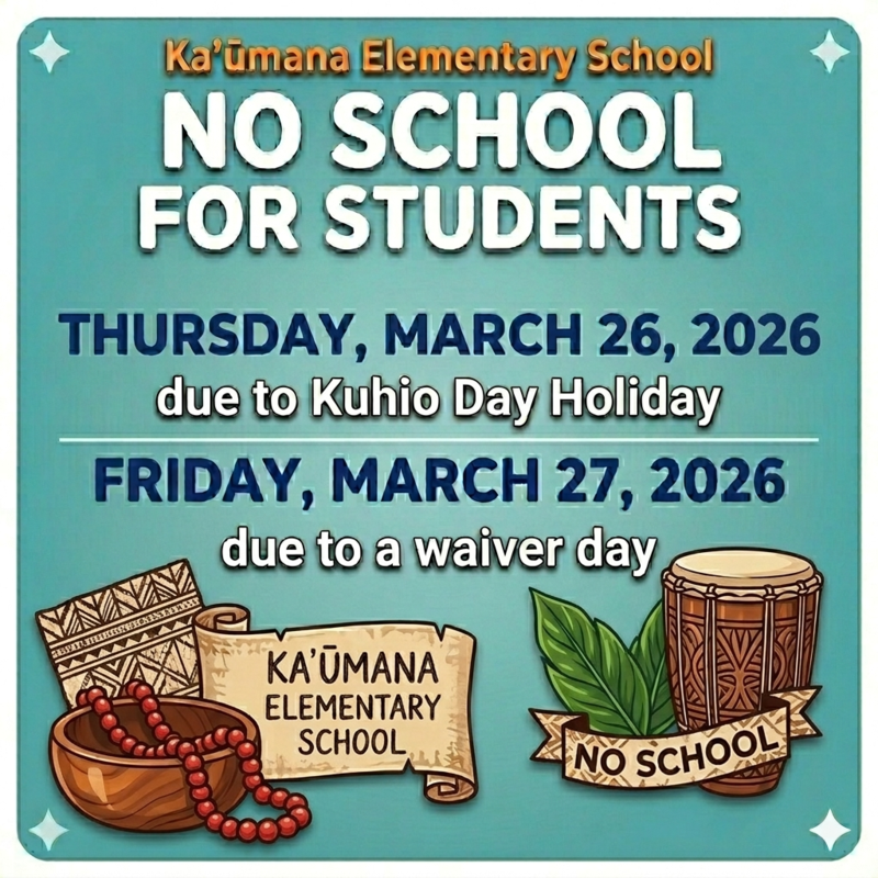 No School on March 26 & 27