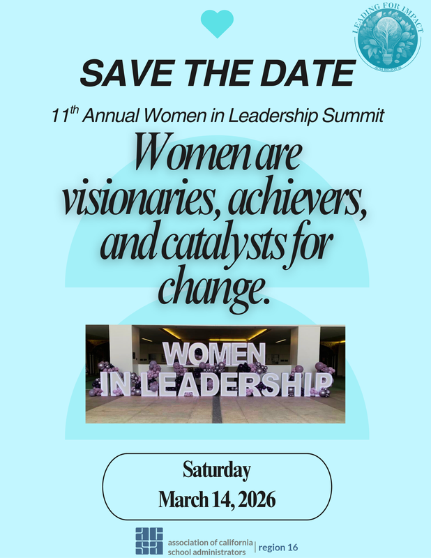 ACSA Region 16 Women in Leadership Summit Flier