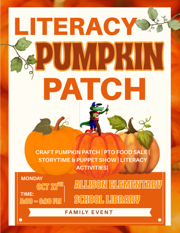 Literacy Pumpkin Patch - Family Event  - image for web