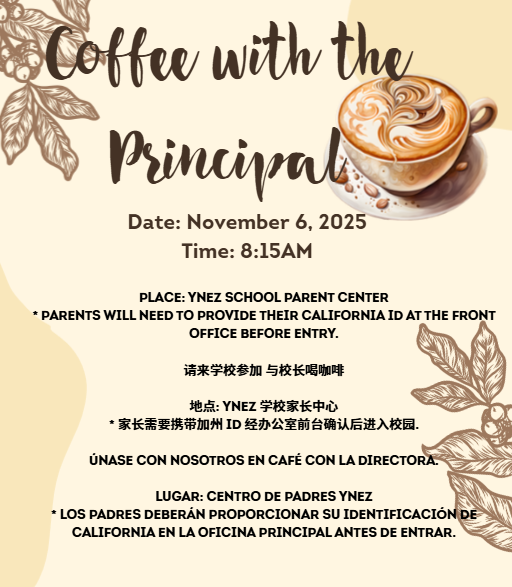 Coffee with the Principal - November 6, 2025