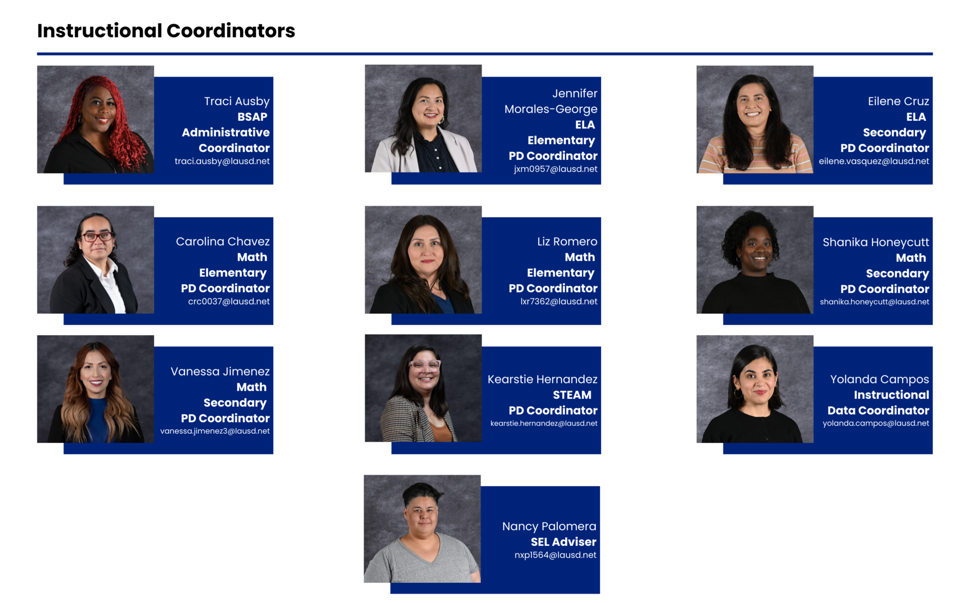 Instructional Team