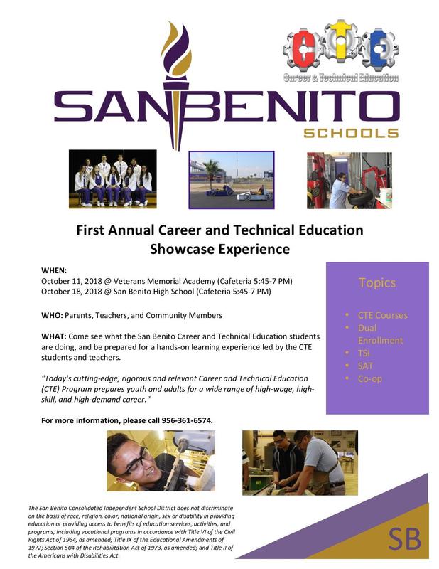 First Annual Career and Technical Education Showcase Experience